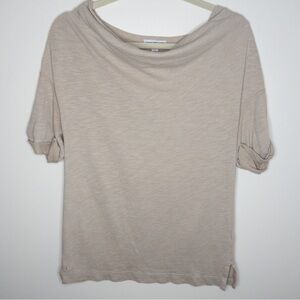 Standard James Perse Cowl Neck Neutral Blouse